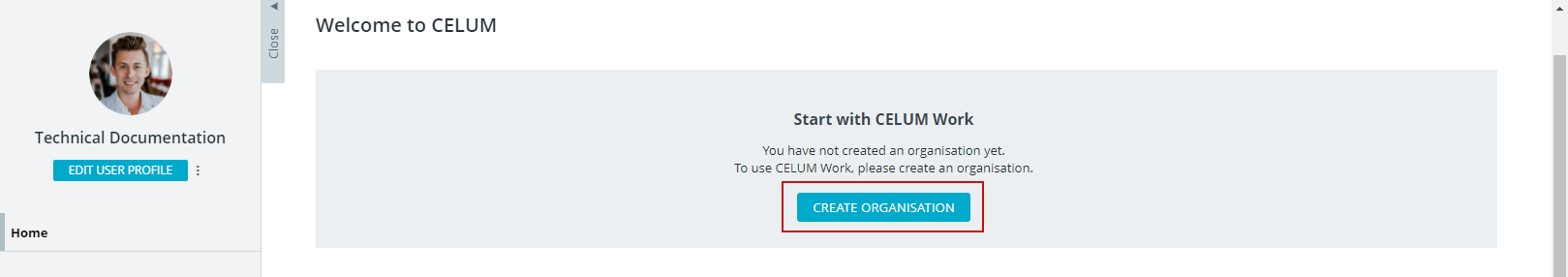 Edit user profile window in CELUM Cloud Account